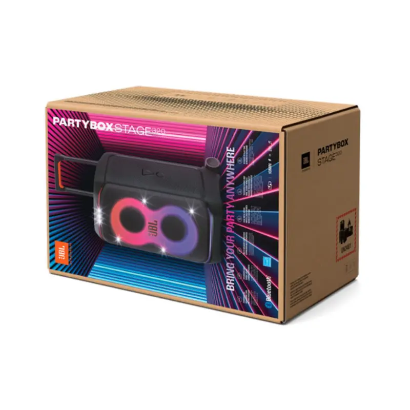 JBL PartyBox Stage 320 240W Wireless Party Speaker - Black - Image 9