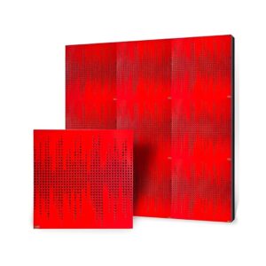 Athos 60 X 60 Acoustic Treatment Wooden Panel - Red