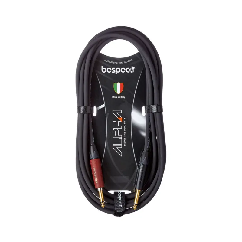 Bespeco AH300SL 3M 6.3mm Jack to Jack Instrument Cable - Image 2
