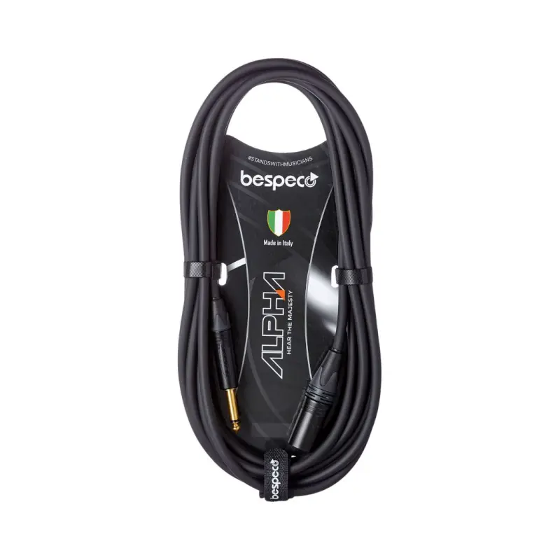 Bespeco AHMM300 3M XLRM to JK Active Loudspeaker Cable - Image 2