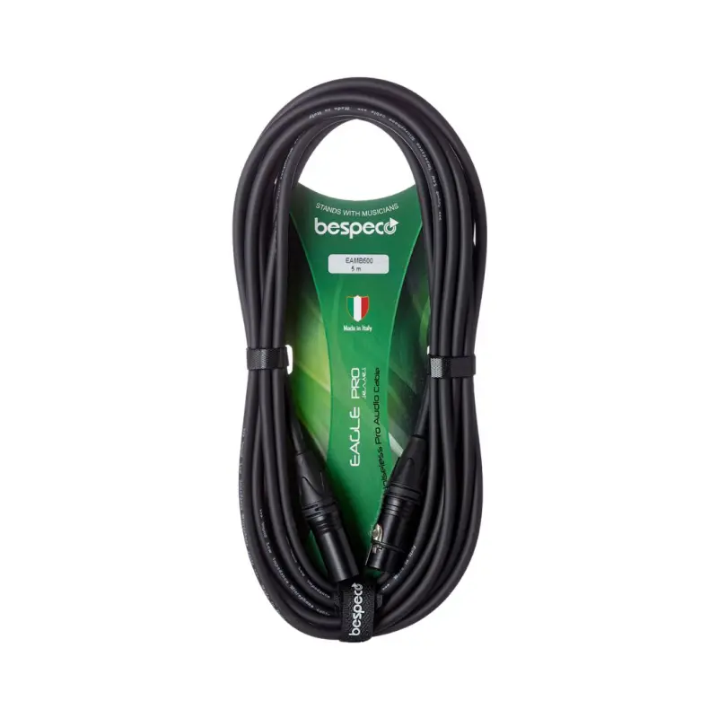 Bespeco EAMB600R 6M XLRF to XLRM Microphone Cable - Image 2