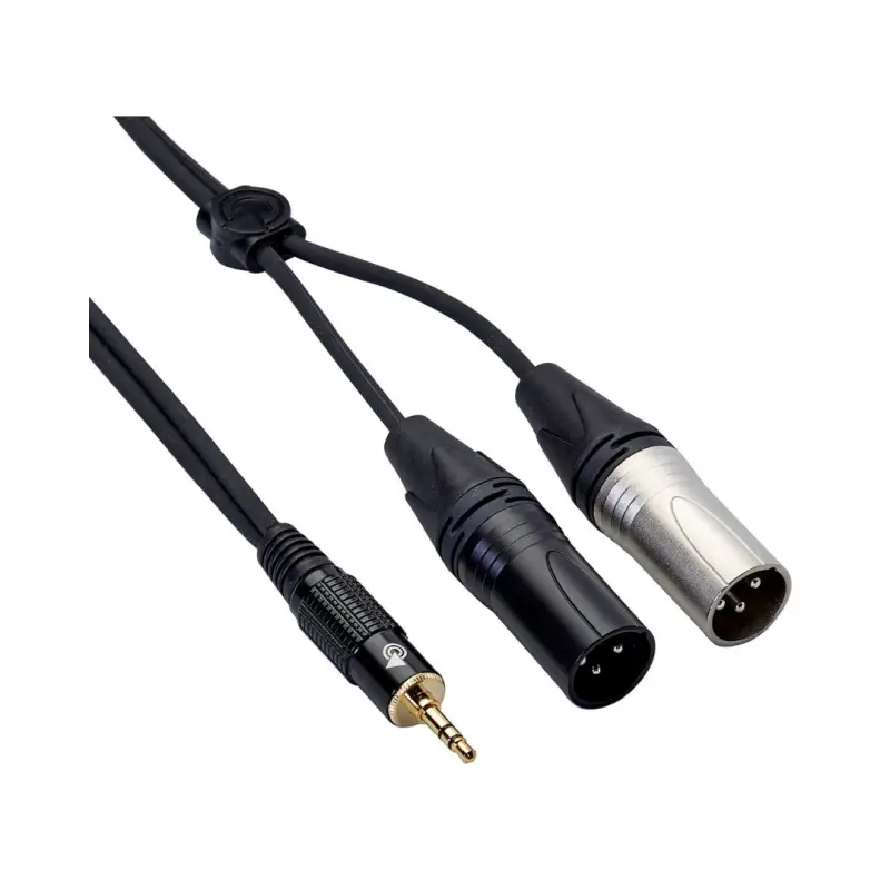 Bespeco EAYMS2MX150R 1.5M 2XLRM to 3.5mm Interlink Cable