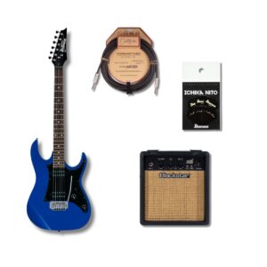 Ibanez GRX20Z Joel Blue Bundle with Blackstar Debut 10E (Black)