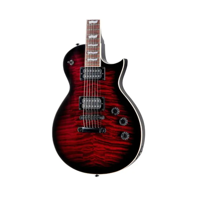 ESP LTD Eclipse EC-256 Electric Guitar Quilted Maple - See Thru Black Cherry Sunburst - Image 3