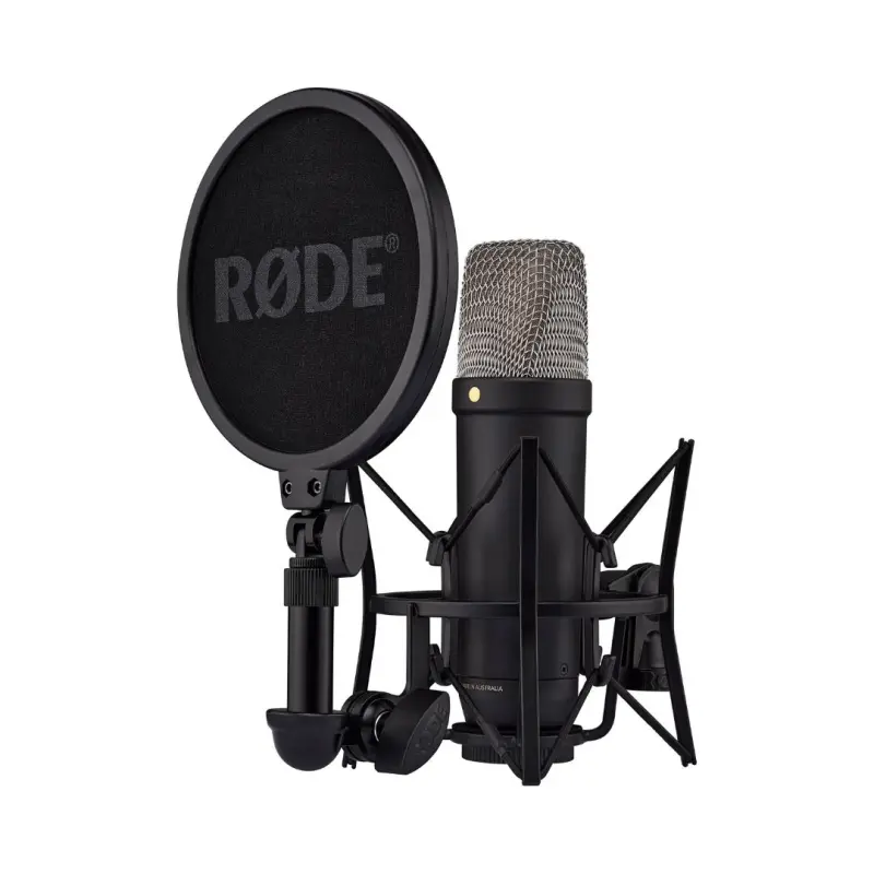 Rode NT1 5th Generation Condenser Microphone with Stand - Black - Image 2