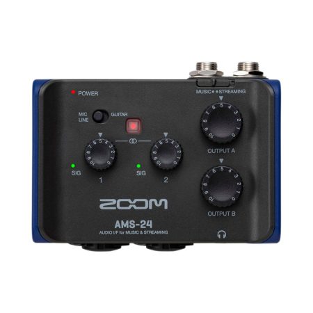 Zoom AMS-24 2×4 USB Audio Interface for Music and Streaming