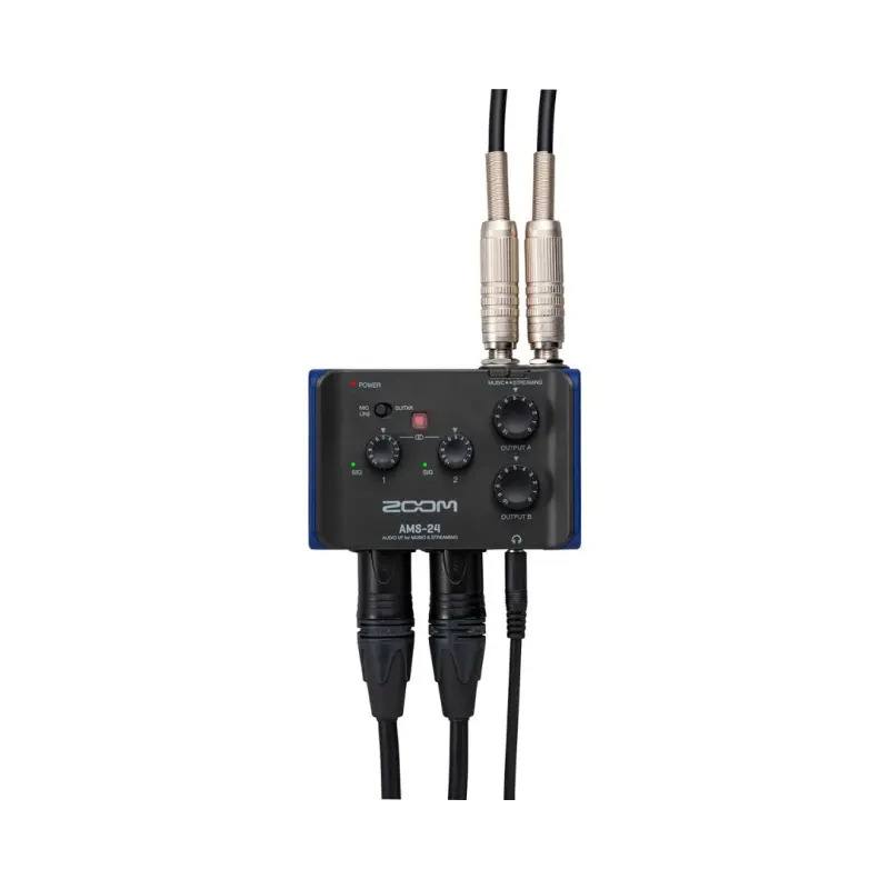 Zoom AMS-24 2×4 USB Audio Interface for Music and Streaming - Image 9