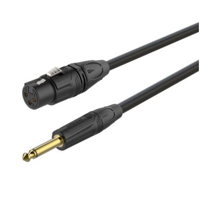 Roxtone - GMXJ210L5 - XLRF to JK Mono Gold 5M Audio Cable