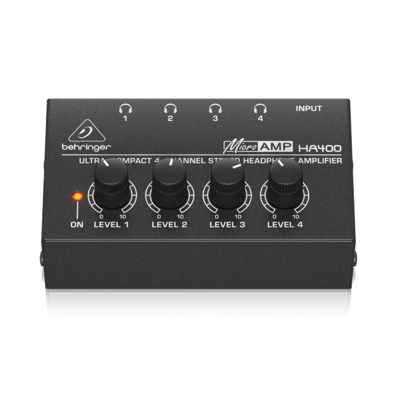 Behringer MicroAMP HA400 4-Channel Stereo Headphone Amplifier - Image 2