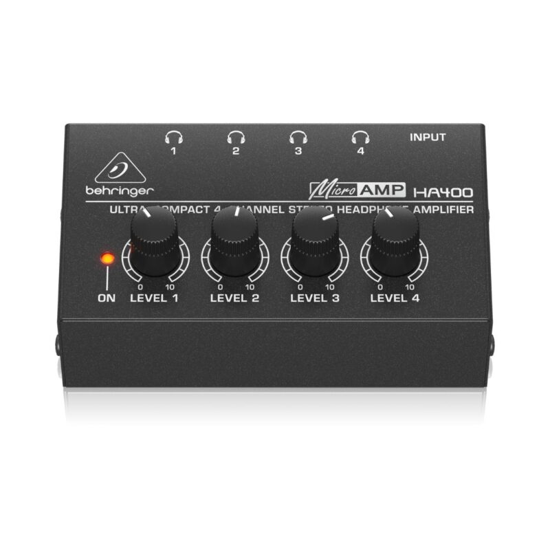 Behringer MicroAMP HA400 4-Channel Stereo Headphone Amplifier - Image 2