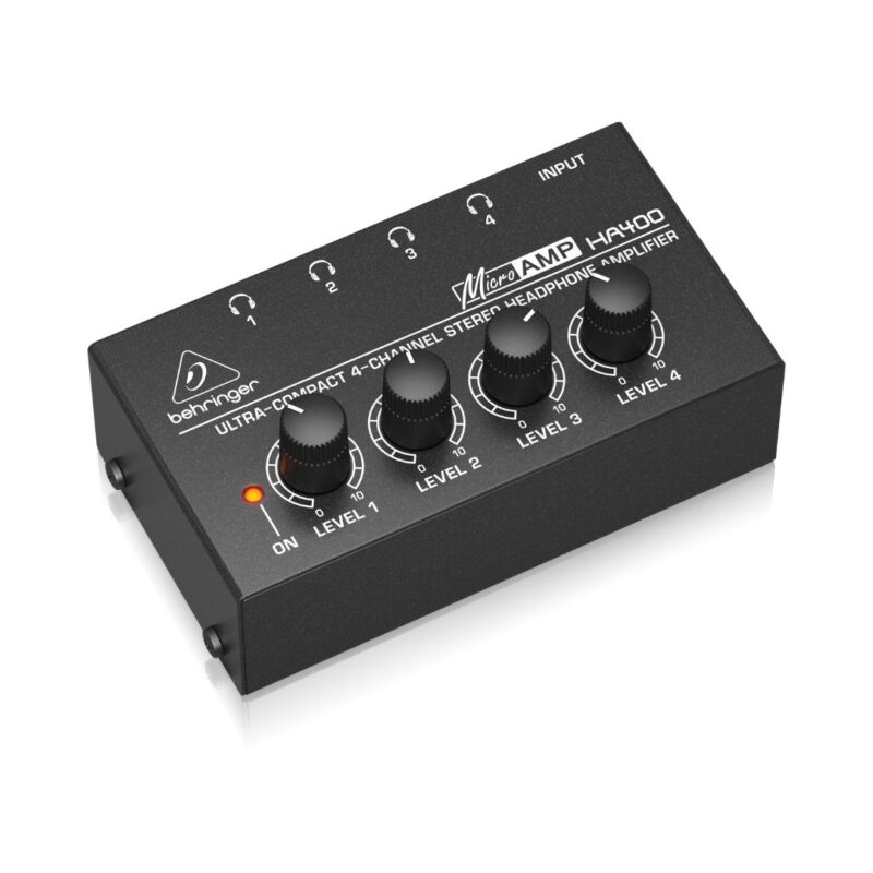 Behringer MicroAMP HA400 4-Channel Stereo Headphone Amplifier - Image 3