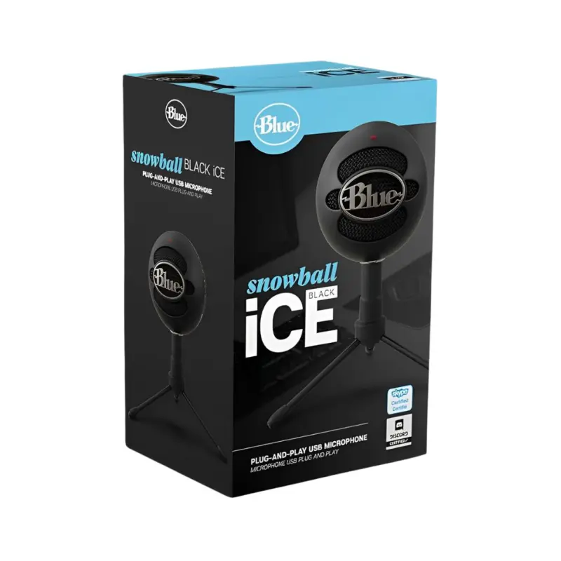 Logitech Blue Snowball iCE Plug-and-Play USB Microphone - Black - Image 4