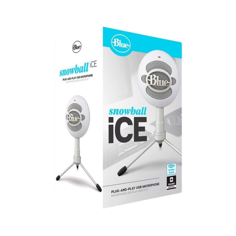 Logitech Blue Snowball iCE Plug-and-Play USB Microphone - White - Image 4