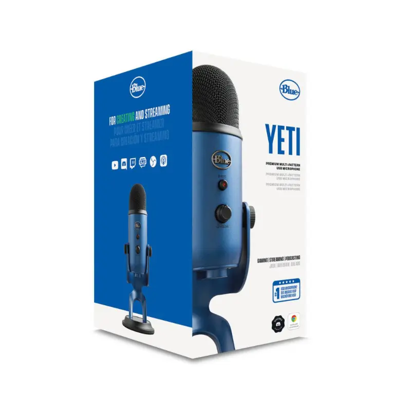 Logitech Blue Yeti Multi-Pattern USB Microphone (Midnight Blue) - Image 4
