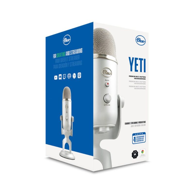 Logitech Blue Yeti Multi-Pattern USB Microphone (Silver) - Image 4