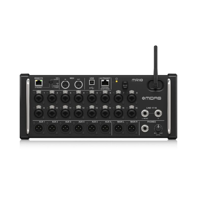 Midas MR18 18-Input Digital Mixer for iPad/Android Tablets