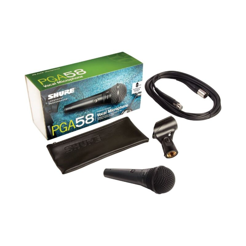 Shure PGA58-XLR Dynamic Vocal Microphone with XLR to XLR Cable - Image 3