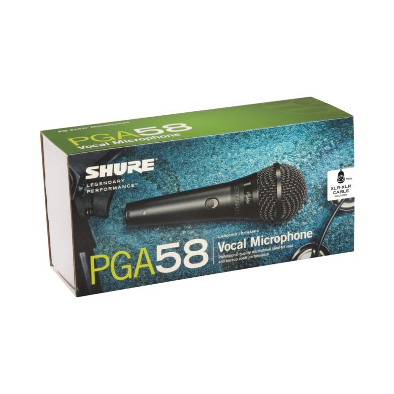 Shure PGA58-XLR Dynamic Vocal Microphone with XLR to XLR Cable - Image 4