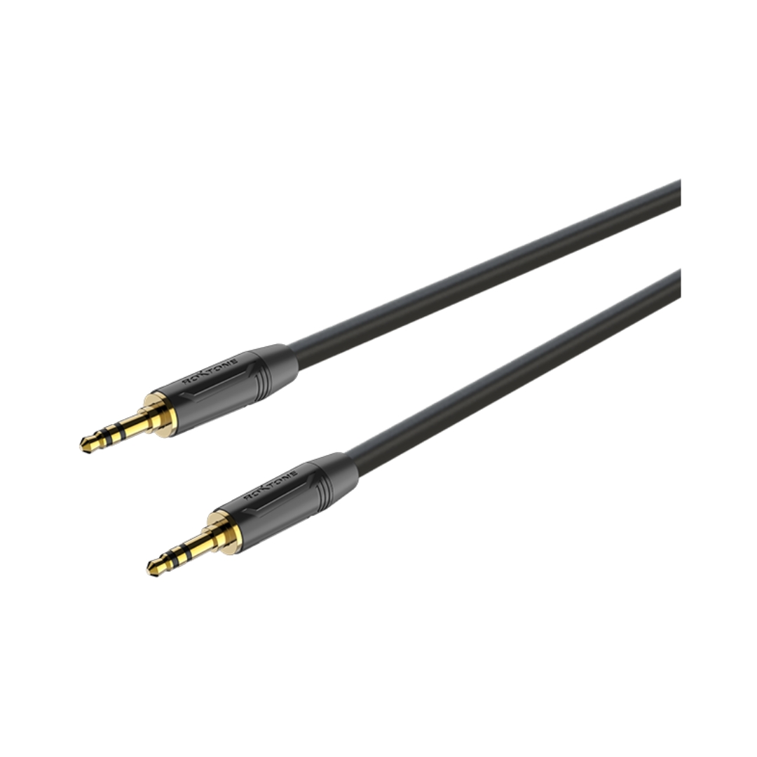 RoxTone GPTC110 professional 3.5mm audio cable, designed for high-quality sound transmission in audio equipment.