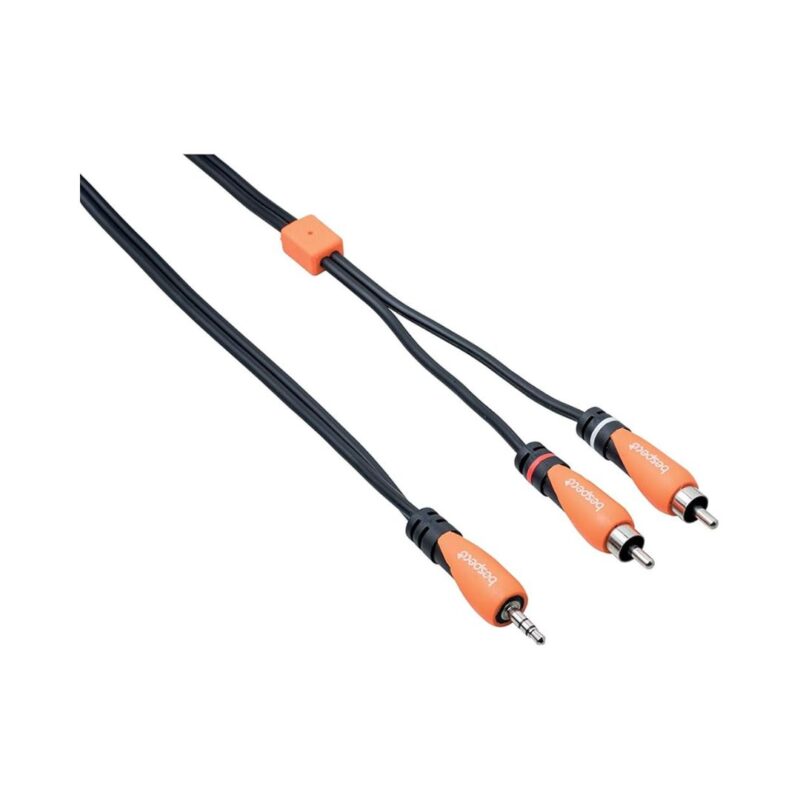 Bespeco SLYMSR500 5M 3.5mm JK to RCA Male Interlink Cable