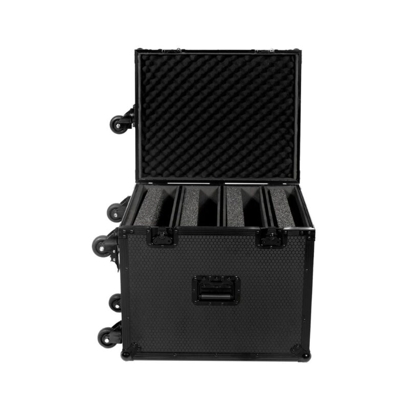 UDG Ultimate Flight Case 4 CDJ/Mixer Black Plus (Trolley & Spinner Wheels) - U91101BL - Image 2