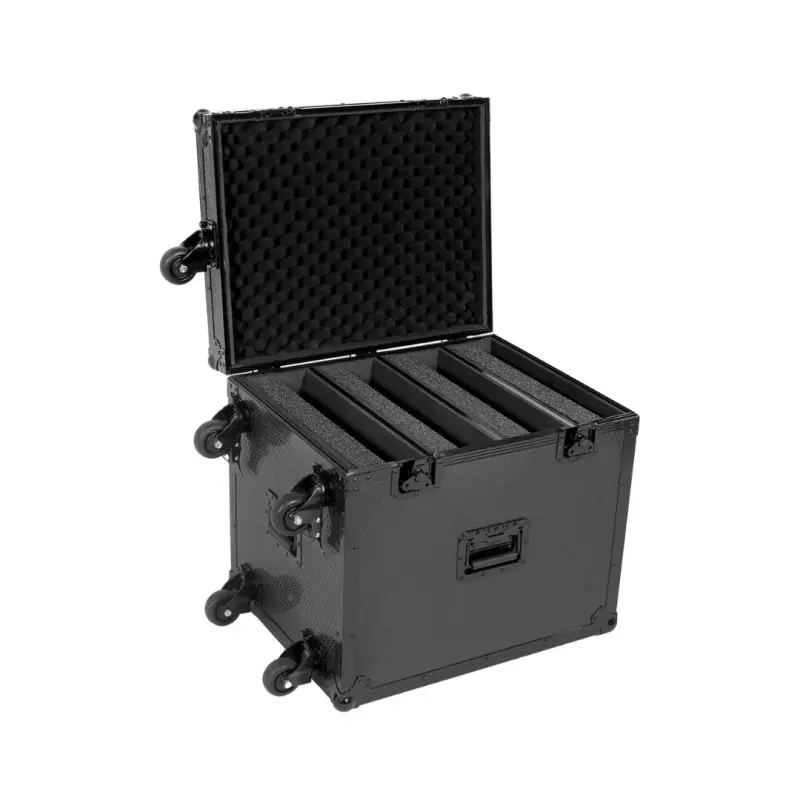 UDG Ultimate Flight Case 4 CDJ/Mixer Black Plus (Trolley & Spinner Wheels) - U91101BL - Image 3