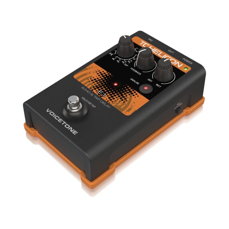 TC Helicon VoiceTone E1 Vocal Echo FX Pedal - Image 3