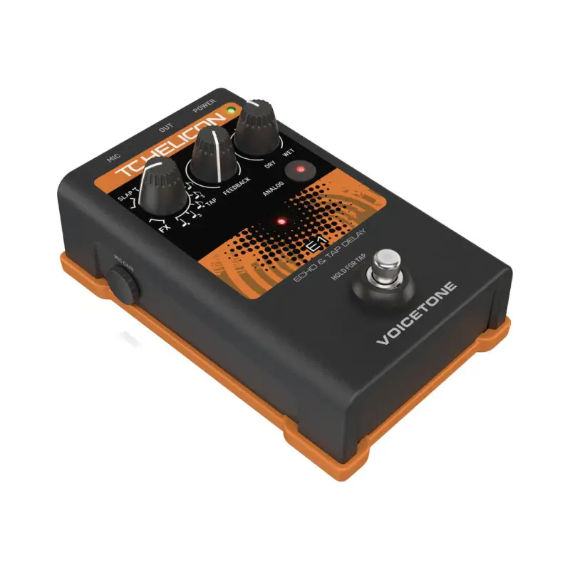 TC Helicon VoiceTone E1 Vocal Echo FX Pedal - Image 2
