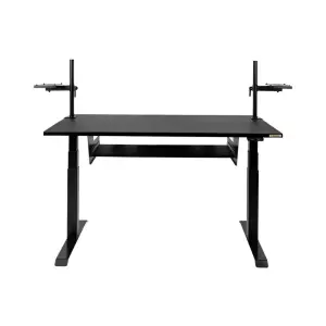 Wavebone Star Ship Studio standing desk in black, featuring a sleek design suitable for modern workspaces.
