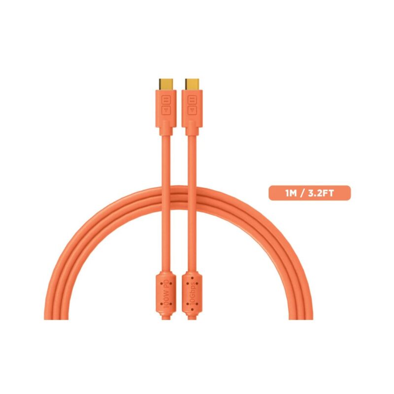 DJTT - Chroma Cables USB C To C (Neon Orange)