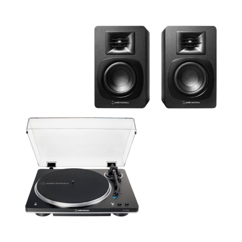 Audio-technica AT-LP70XBTBS Turntable + AT-SP3X Speakers