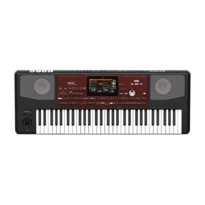 Korg Pa700 61-key professional arranger synthesizer keyboard with a sleek design and various sound options.