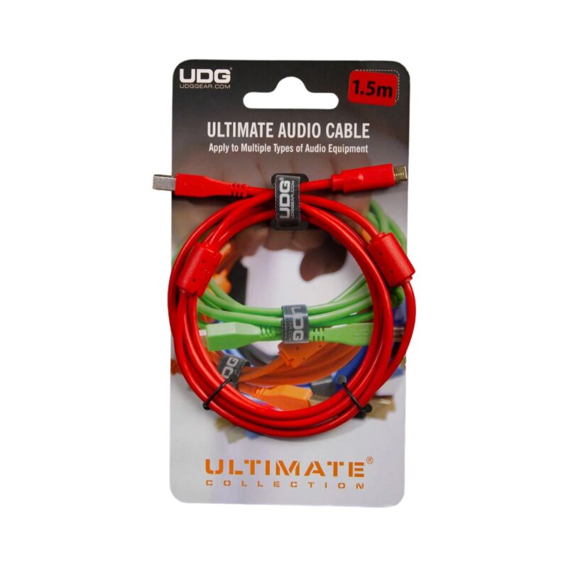 UDG Ultimate USB 2.0 C-B Straight 1.5M Audio Cable - U96001RD - Image 5