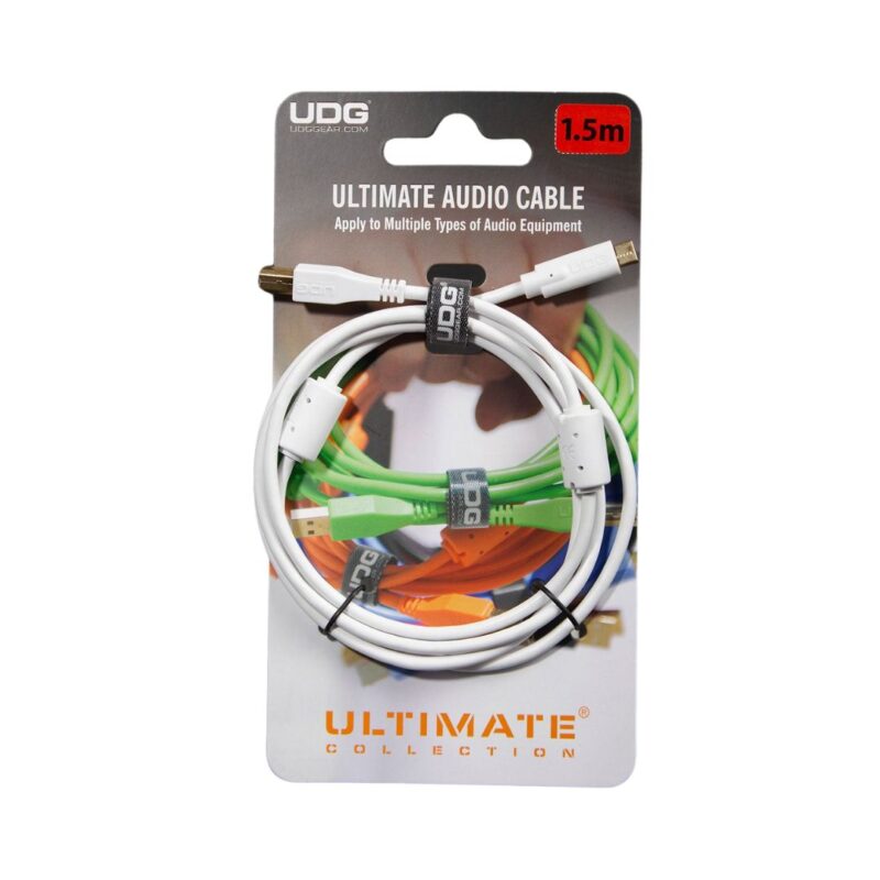 UDG Ultimate USB 2.0 C-B Straight 1.5M Audio Cable - U96001WH - Image 5