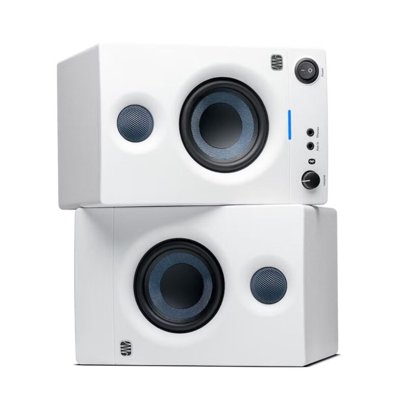 PreSonus Eris E3.5BT 3.5-inch Powered Bluetooth Studio Monitors - 2nd Generation (White) - Image 4