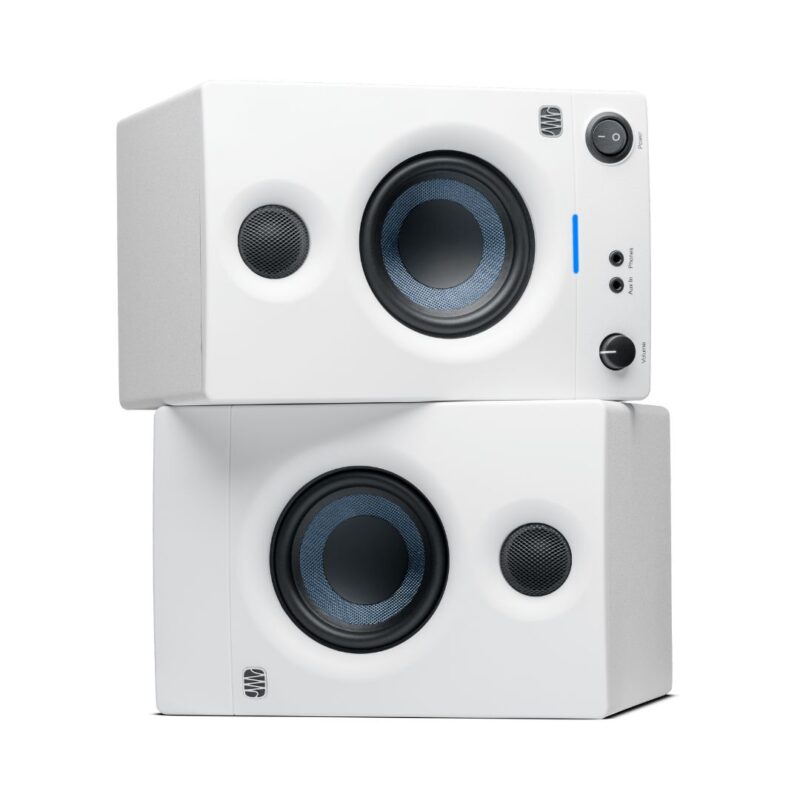 PreSonus Eris E3.5 3.5-inch Powered Studio Monitors - 2nd Generation (White) - Image 4