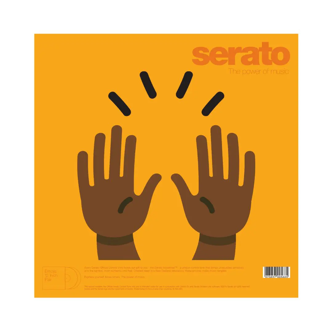 Serato 12" Control Vinyl Emoji Series Hand - Pair - SCV-PS-EMJ-1 - Image 4