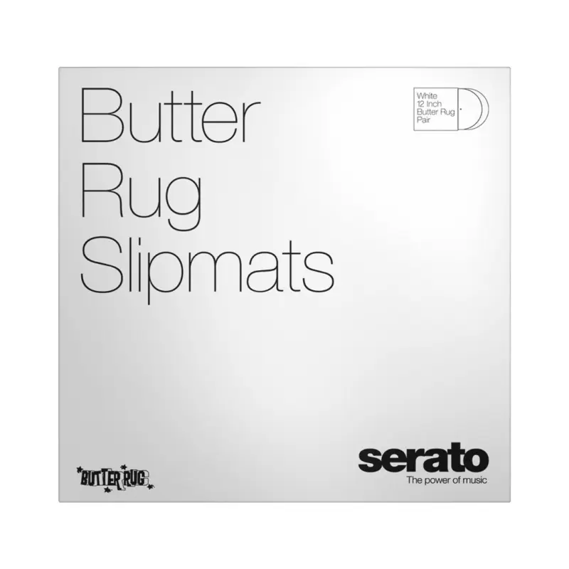 Searto 12" Butter Rug Slipmat (White with Black Logo)