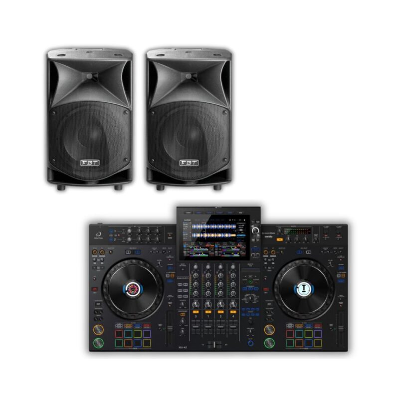 AlphaTheta XDJ-AZ with FBT JMAXX 114A Active Speakers