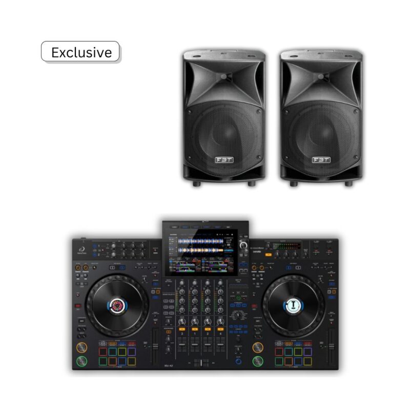 AlphaTheta XDJ-AZ with FBT JMAXX 114A Active Speakers