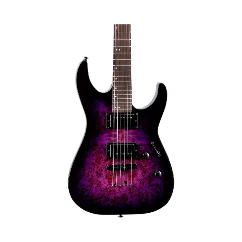 ESP LTD M-200DX Series NT Electric Guitar - Purple Burst - Image 2