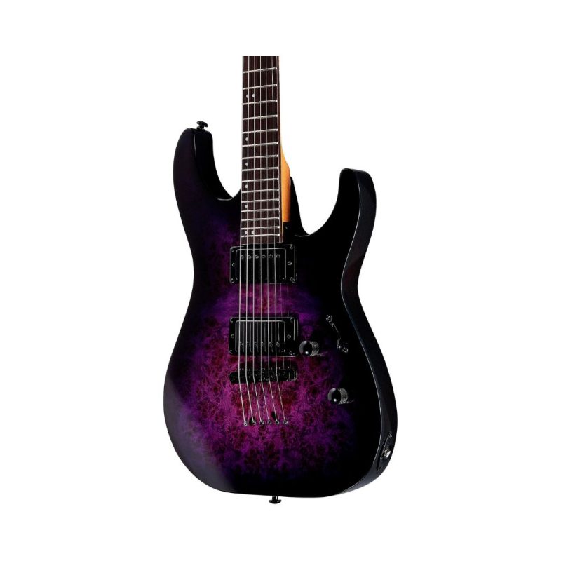 ESP LTD M-200DX Series NT Electric Guitar - Purple Burst - Image 3