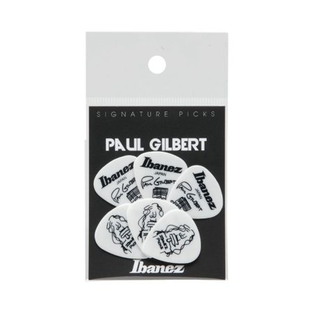 Ibanez B1000PG-WH Paul Gilbert Guitar Pick Set 6PCS - White