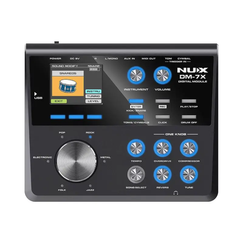 NUX DM-7X All Mesh Head Professional Bluetooth Digital Drum Kit - Image 5