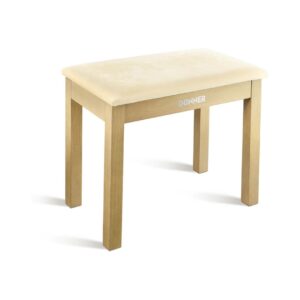 Donner EC6749 Piano Bench Stool with Music Storage Beige Color