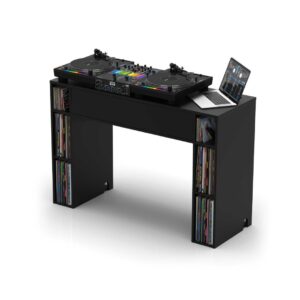 Glorious Modular Mix Station DJ Stand with Storage Area - Black