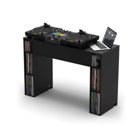 Glorious Modular Mix Station DJ Stand with Storage Area - Black