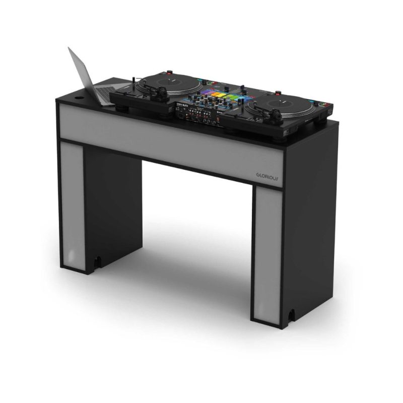 Glorious Modular Mix Station DJ Stand with Storage Area - Black - Image 3