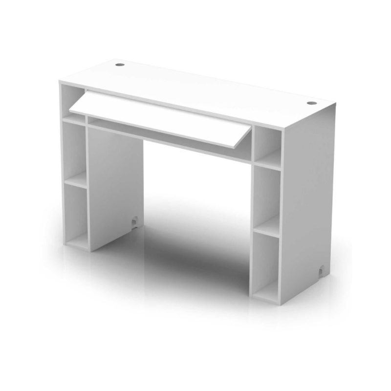 Glorious Modular Mix Station DJ Stand with Storage Area - White - Image 4
