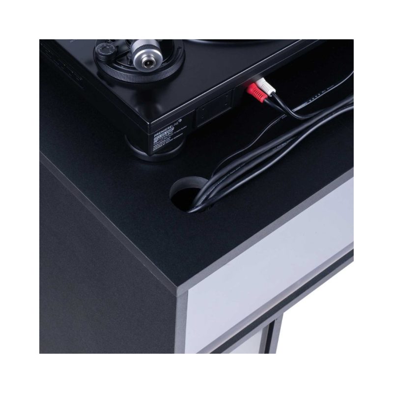 Glorious Modular Mix Station DJ Stand with Storage Area - White - Image 6